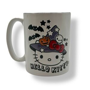Sanrio Hello‎ Kitty Mug Halloween Witch Bats Skull Ceramic Coffee Cup NWT